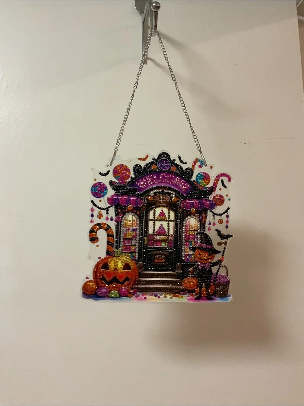 Halloween Diamond Art Haunted House Hanging Decor - Sealed Reserved for Vickie